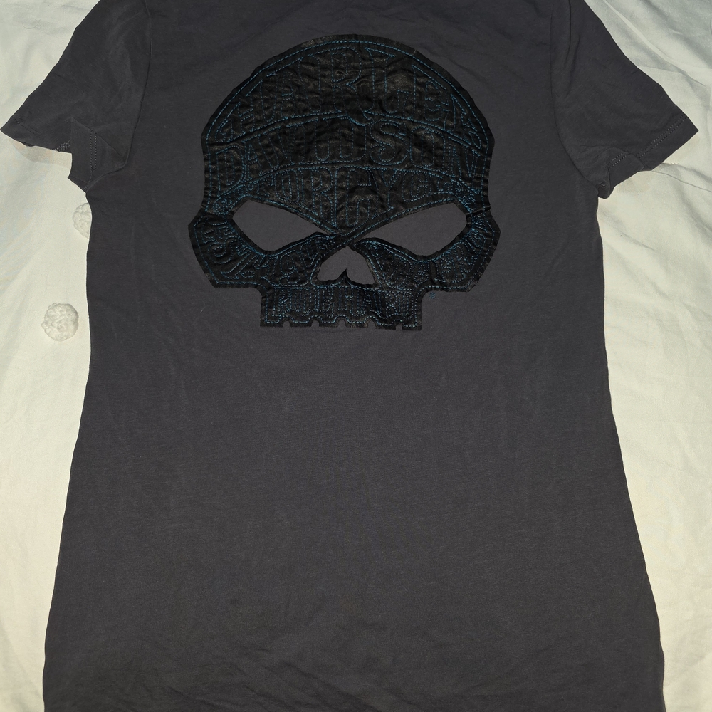 Harley-Davidson Black Skull Graphic Tee